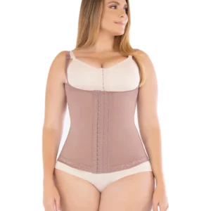 Cinturilla moldeadora alta compresión con soporte lumbar y reducción de talla