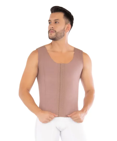 Faja chaleco postquirúrgico con compresión alta en abdomen, pecho y espalda 1
